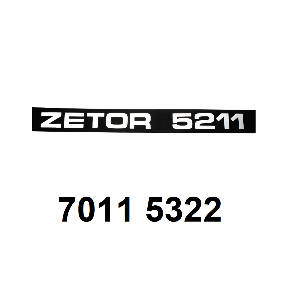 autocollant ZETOR 5211 droit.